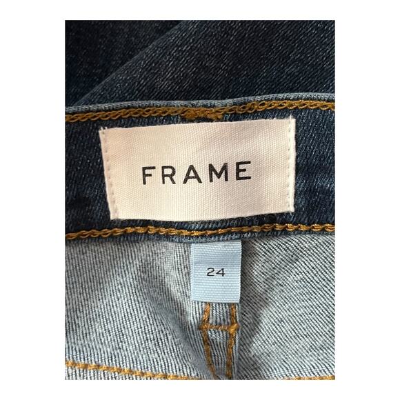 Frame Denim jeans Le garcon Straight leg denim Dublin blue size 24 - Picture 6 of 10